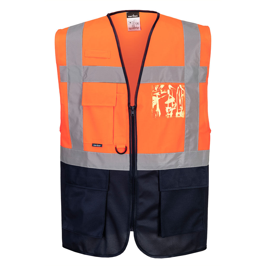 Portwest Warsaw Hi-Vis Contrast Executive Vest