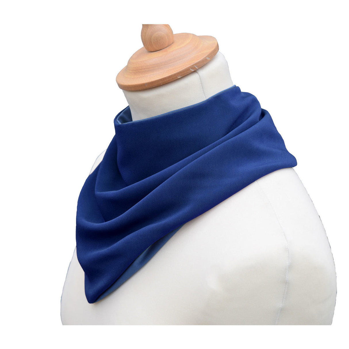 Premium Neckerchief Style Adult Dribble Bib - Waterproof & Discreet - Medium - Navy