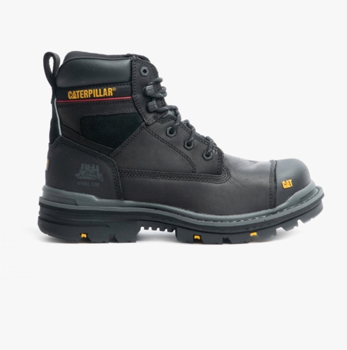 CAT GRAVEL 6" Mens Leather Safety Boots Black