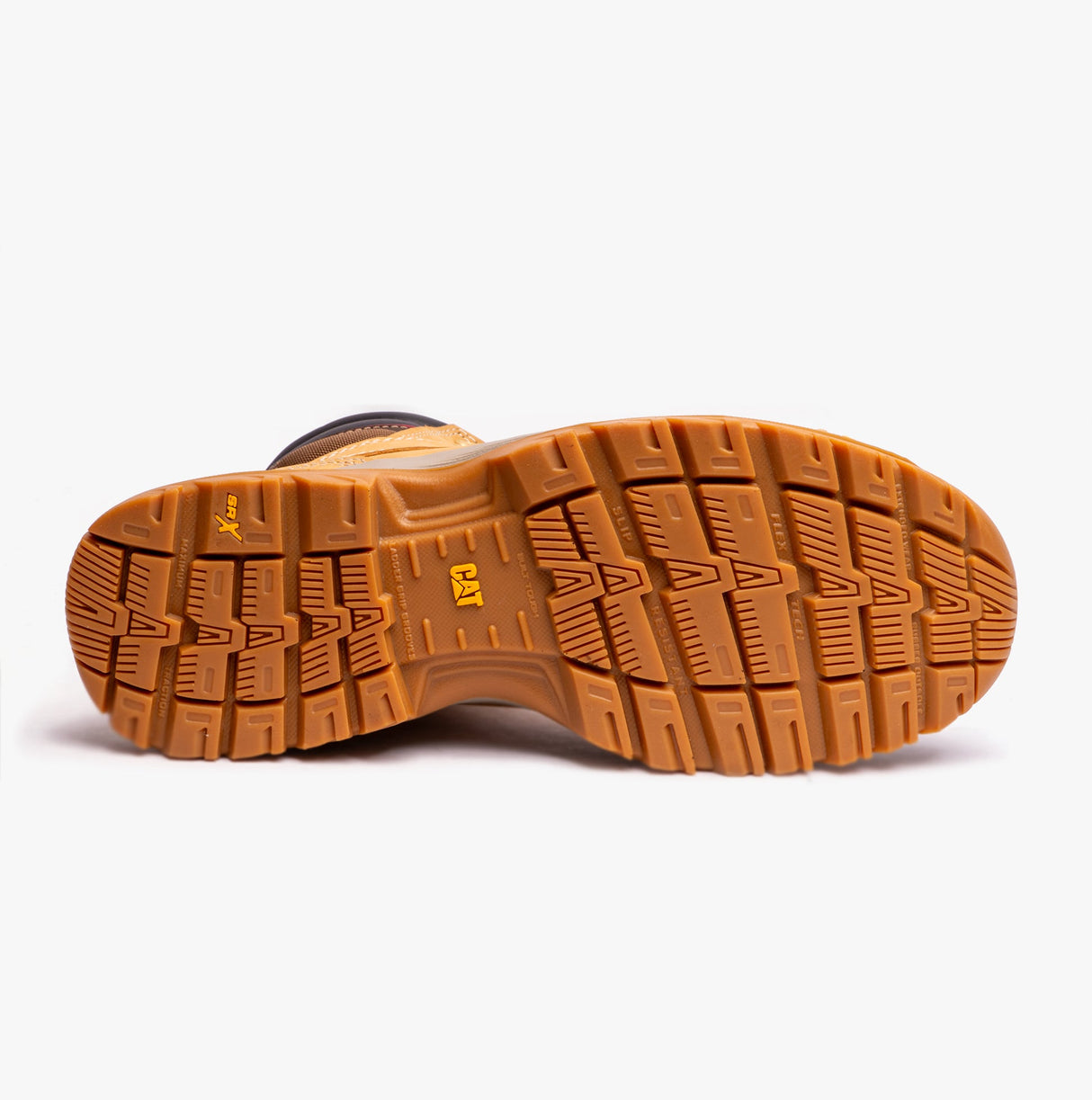 CAT SPIRO Mens Leather Safety Boots Honey