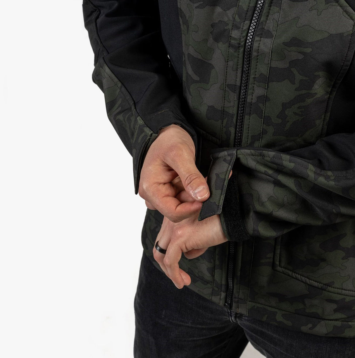 CAT MERCURY SOFT SHELL Mens Hooded Jacket Multicoloured