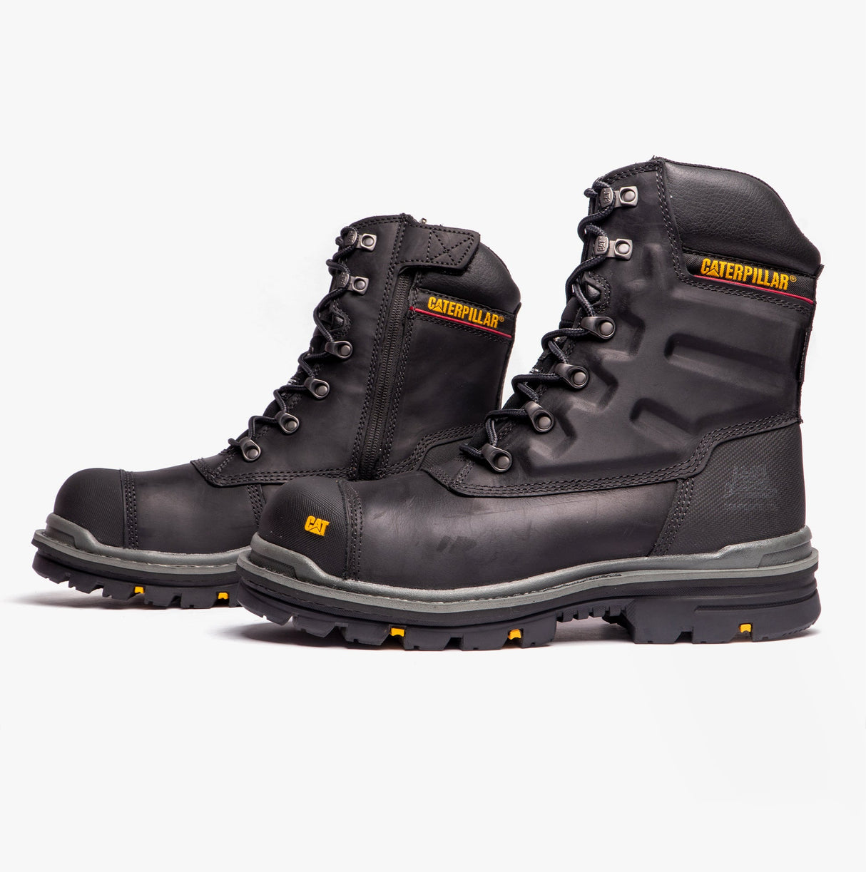 CAT PREMIER Mens Leather Safety Boots Black