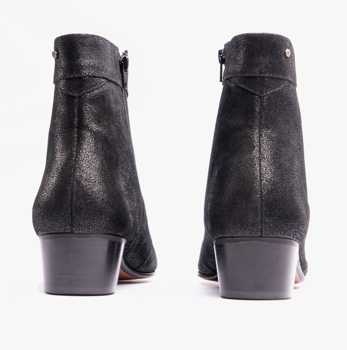 Club Cubano CAESAR Mens Cuban Heel Boots Black Foil