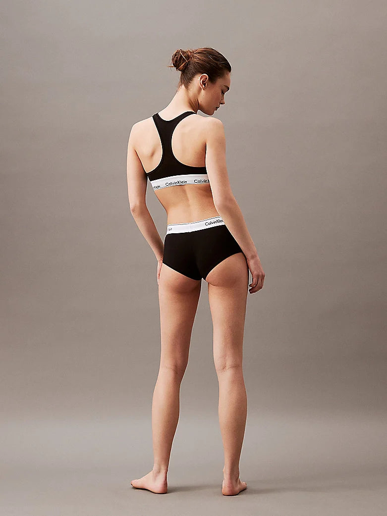 Calvin Klein MODERN COTTON High Waisted Boxers Womens Black