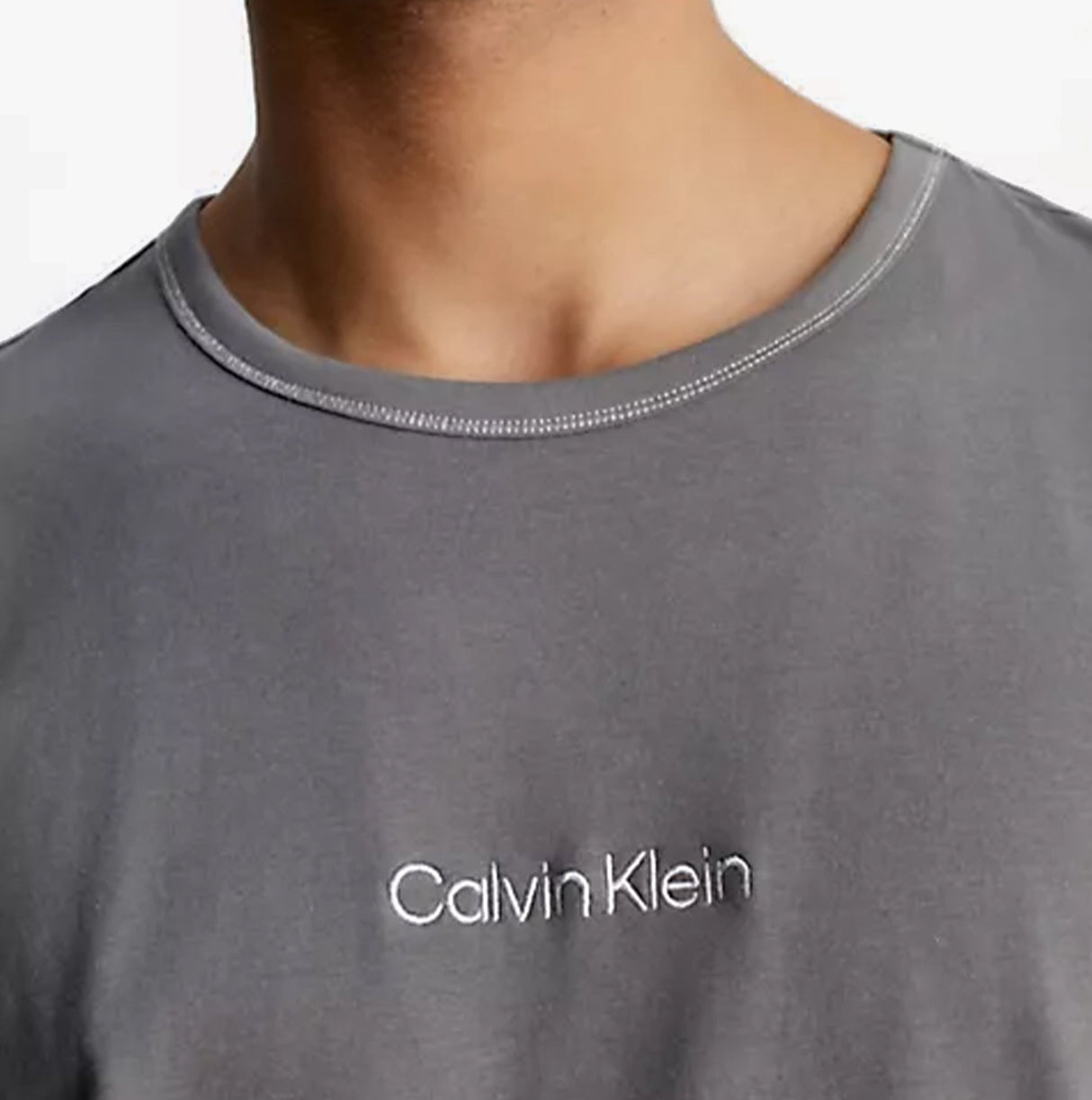 Calvin Klein FUTURE SHIFT Mens Lounge Crew Neck T-Shirt Grey