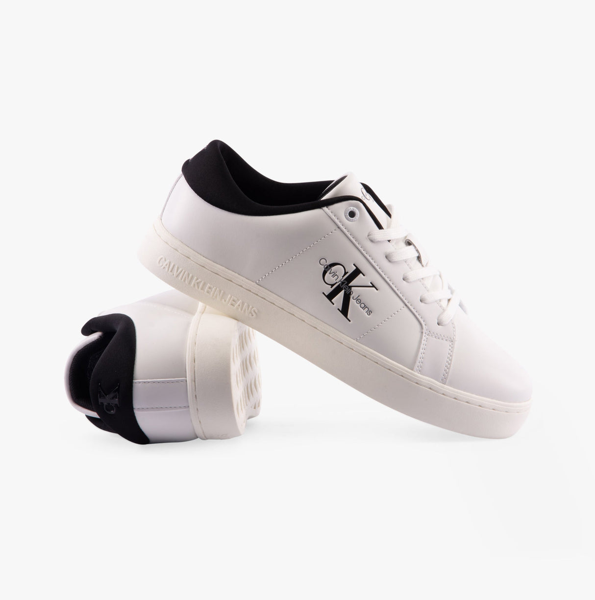Calvin Klein CLASSIC CUPSOLE Mens Trainers Bright White/Black