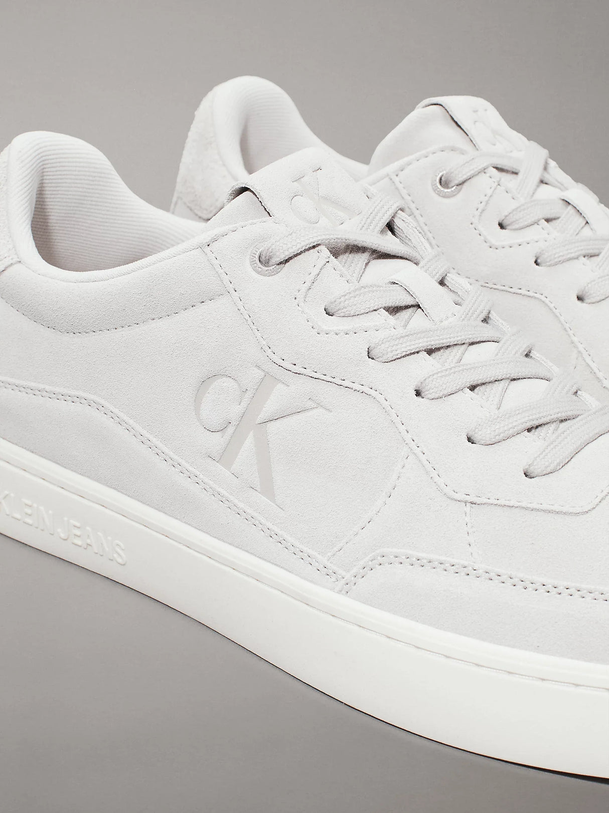 Calvin Klein CLASSIC CUPSOLE ICON Mens Trainers Eggshell/Creamy White