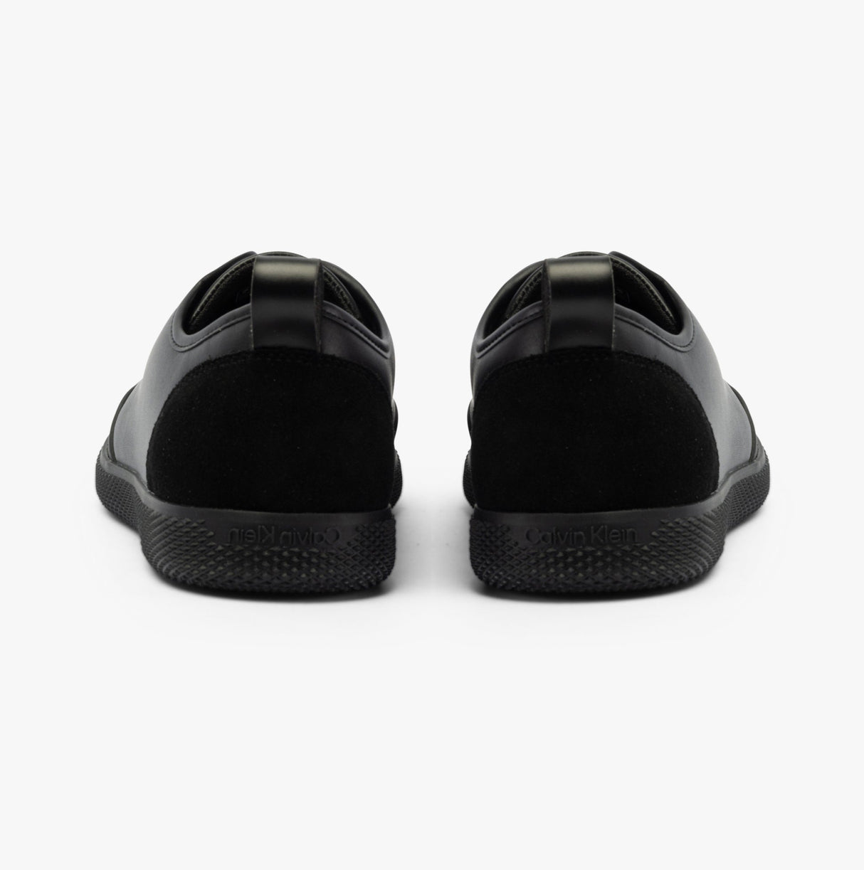 Calvin Klein LOW TOP LACE UP Mens Trainers Triple Black