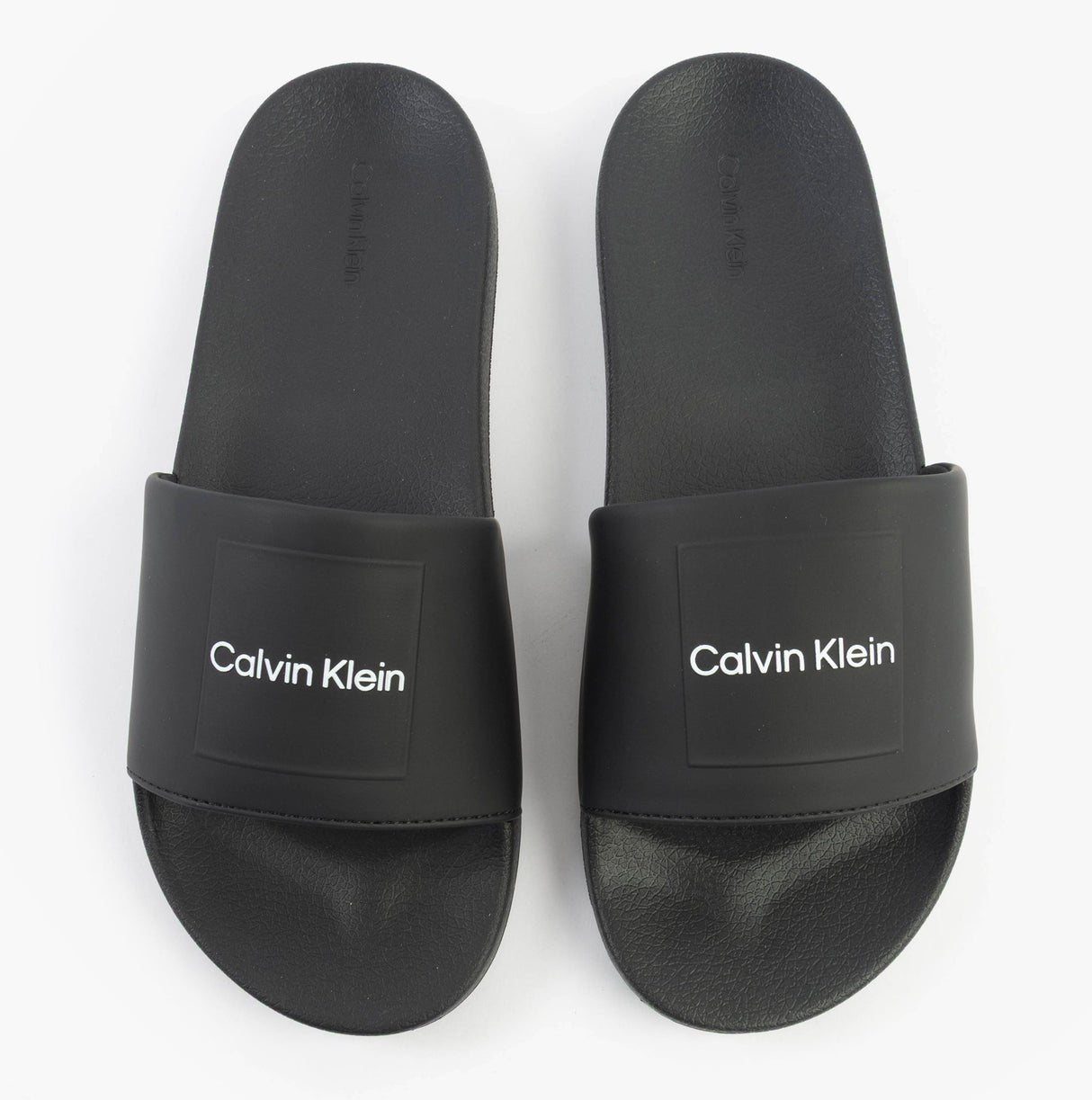 Calvin Klein POOL SLIDE W/ CK SQU Mens Sliders Black