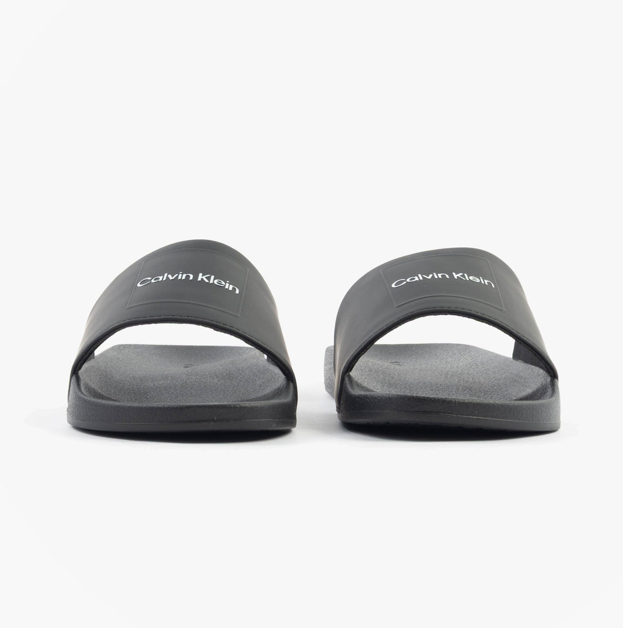 Calvin Klein POOL SLIDE W/ CK SQU Mens Sliders Black