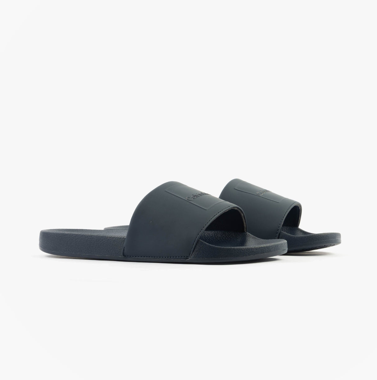 Calvin Klein POOL SLIDE W/ CK SQU Mens Sliders Calvin Navy