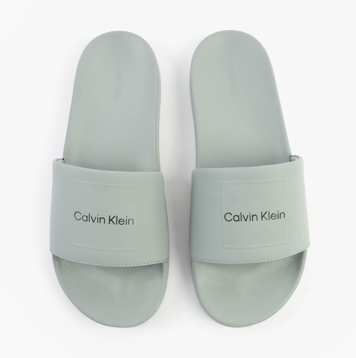 Calvin Klein POOL SLIDE W/ CK SQU Mens Sliders Granite Road