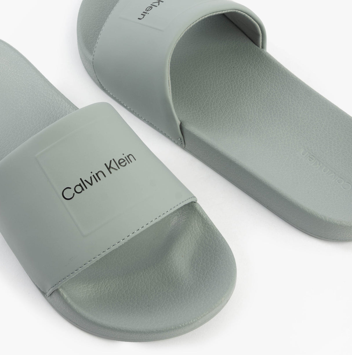 Calvin Klein POOL SLIDE W/ CK SQU Mens Sliders Granite Road