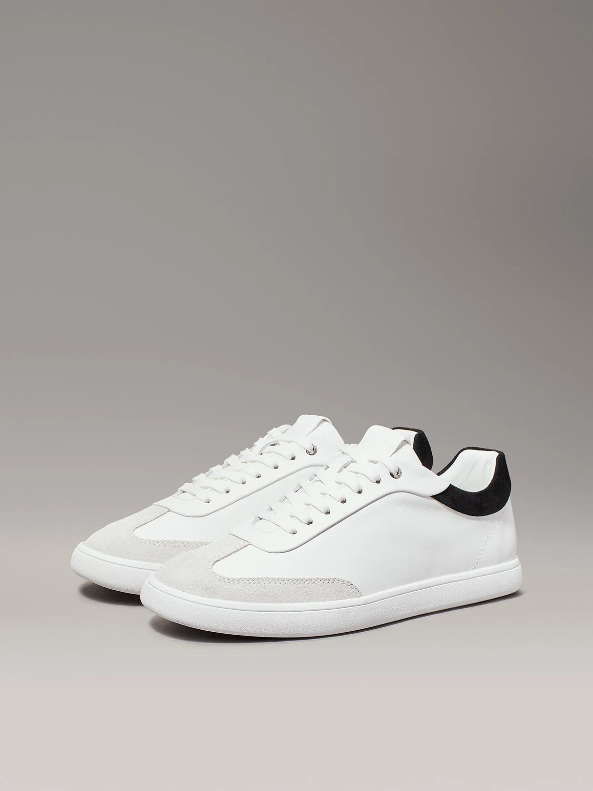 Calvin Klein CUPSOLE LACE UP Womens Trainers Bright White/Black