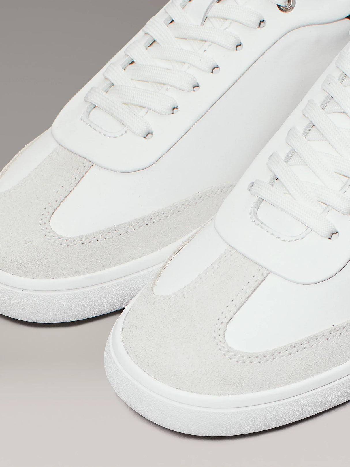 Calvin Klein CUPSOLE LACE UP Womens Trainers Bright White/Black