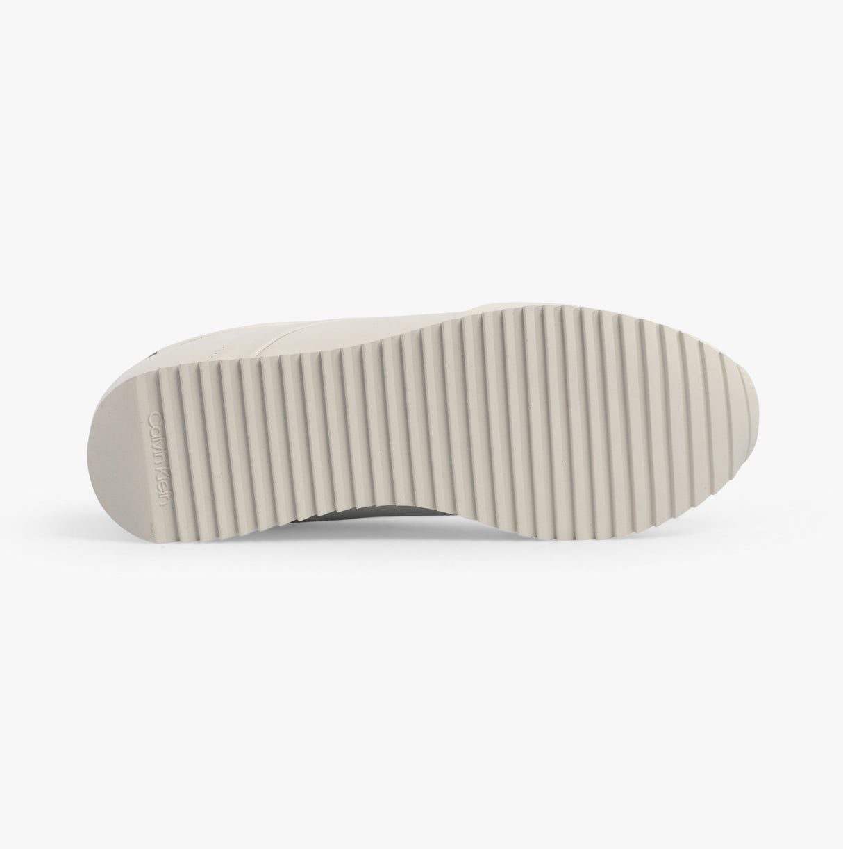 Calvin Klein RUNNER LACE UP Womens Trainers White/Neutral Gray