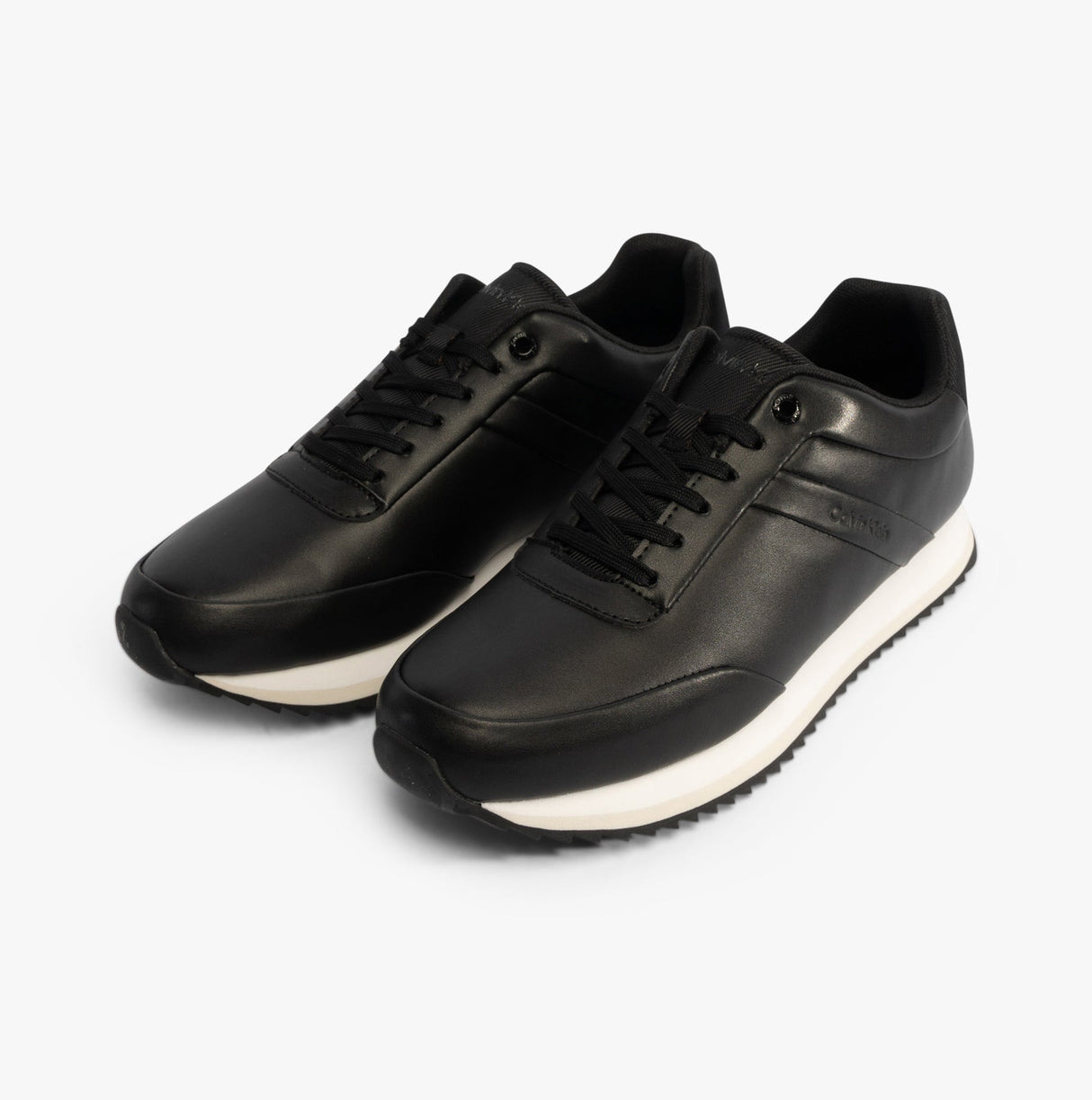 Calvin Klein RUNNER LACE UP Womens Trainers Ck Black