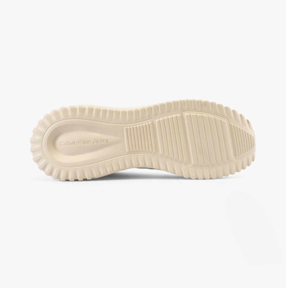 Calvin Klein EVA RUNNER LOW LACE Mens Trainers Bright White/White/ Eggshell