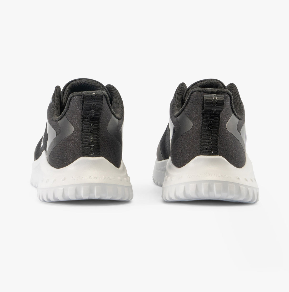 Calvin Klein EVA RUNNER LOW LACE Mens Trainers Black/Bright White