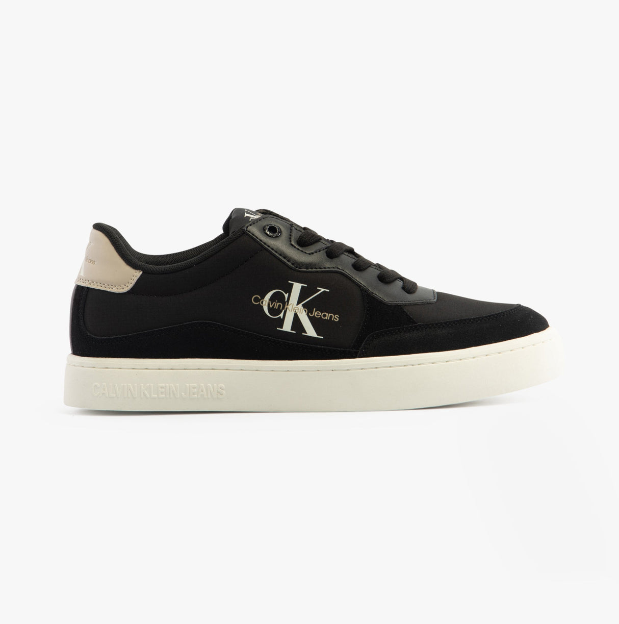 Calvin Klein CLASSIC CUPSOLE Mens Trainers Black/Eggshell/White