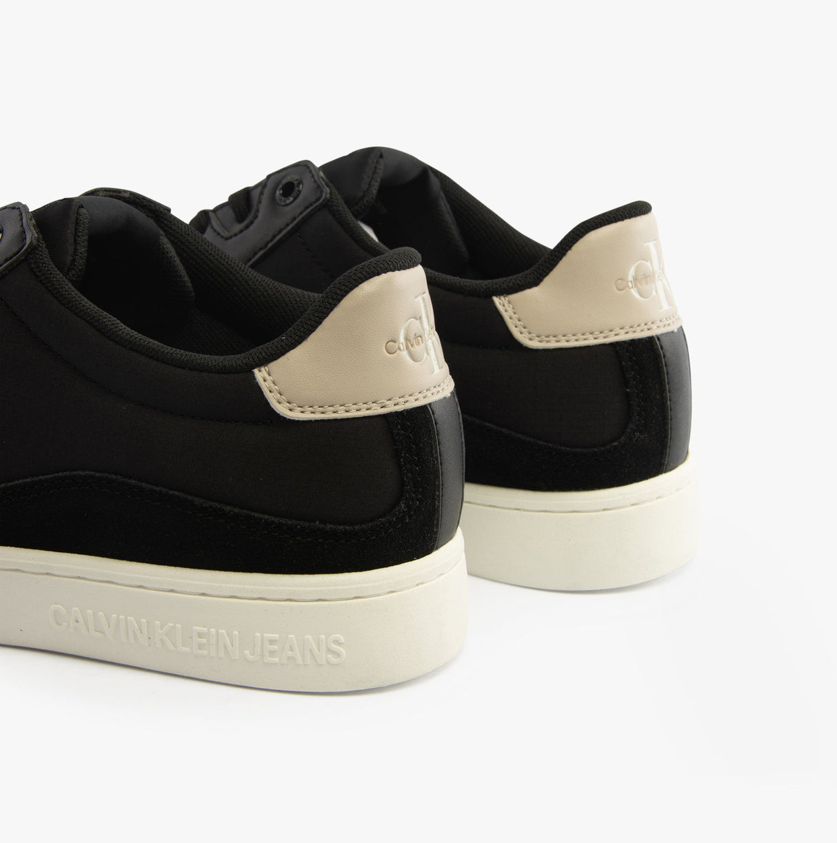 Calvin Klein CLASSIC CUPSOLE Mens Trainers Black/Eggshell/White