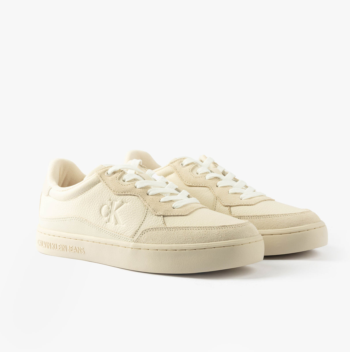 Calvin Klein CLASSIC CUPSOLE Mens Trainers Turtle Dove/Eggshell