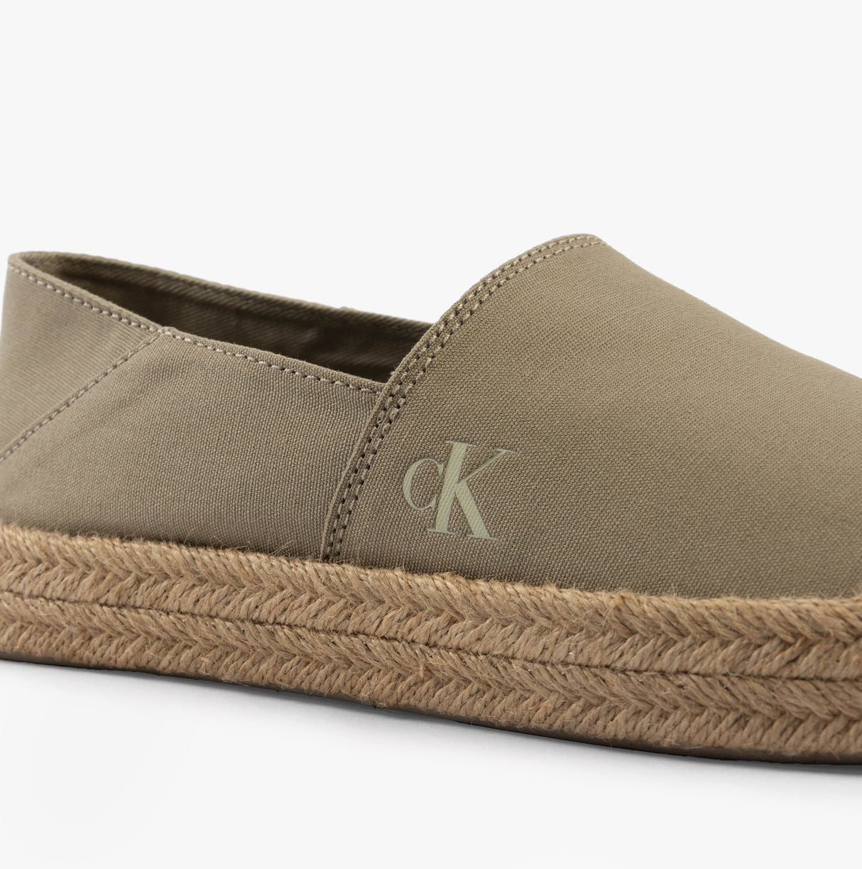 Calvin Klein ESPADRILLE Mens Canvas Shoes Weathered Teak