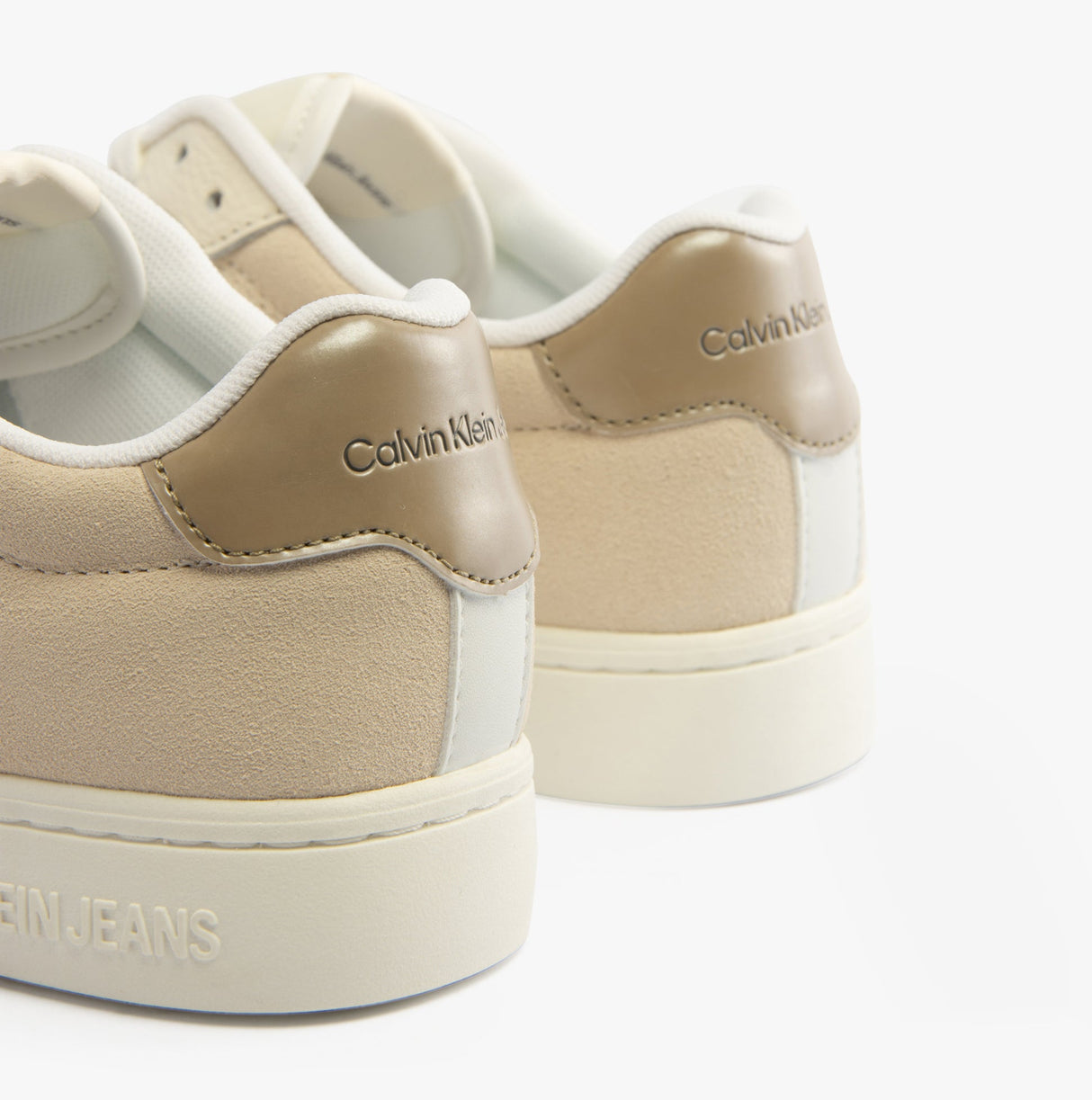 Calvin Klein CLASSIC CUPSOLE Womens Trainers Bright White/Travertine/W Pink