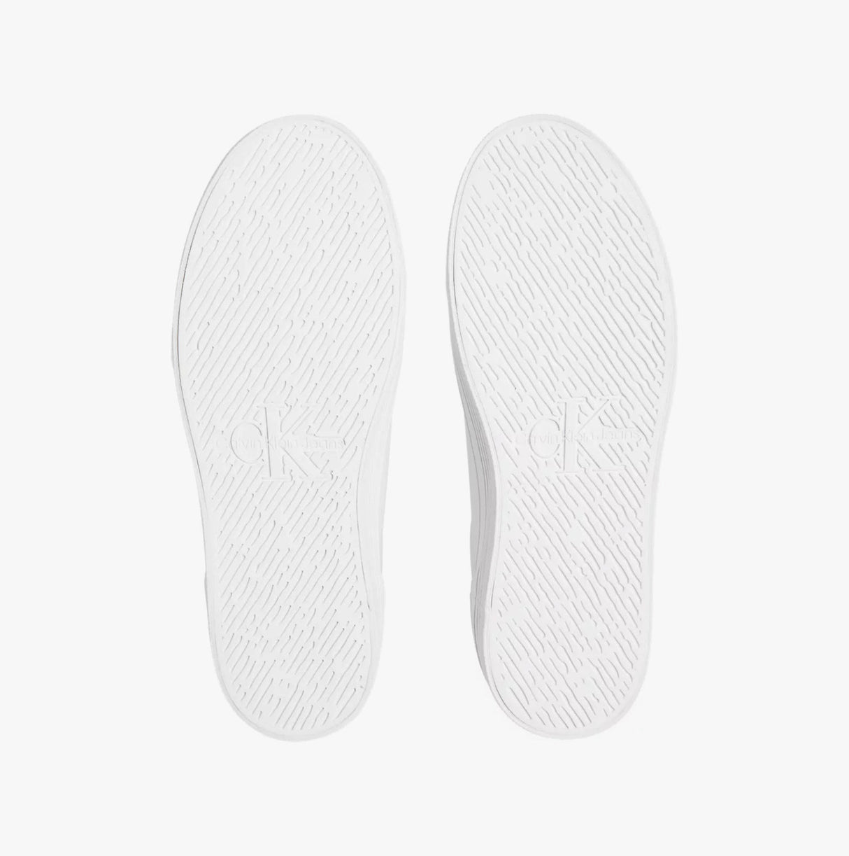 Calvin Klein BOLD VULCANISED FLATFORM Womens Trainers Bright White/Silver