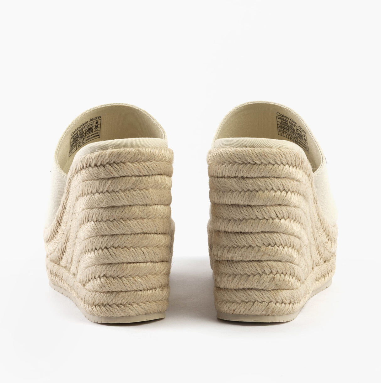 Calvin Klein WEDGE ROPE Womens Sandals Turtle Dove