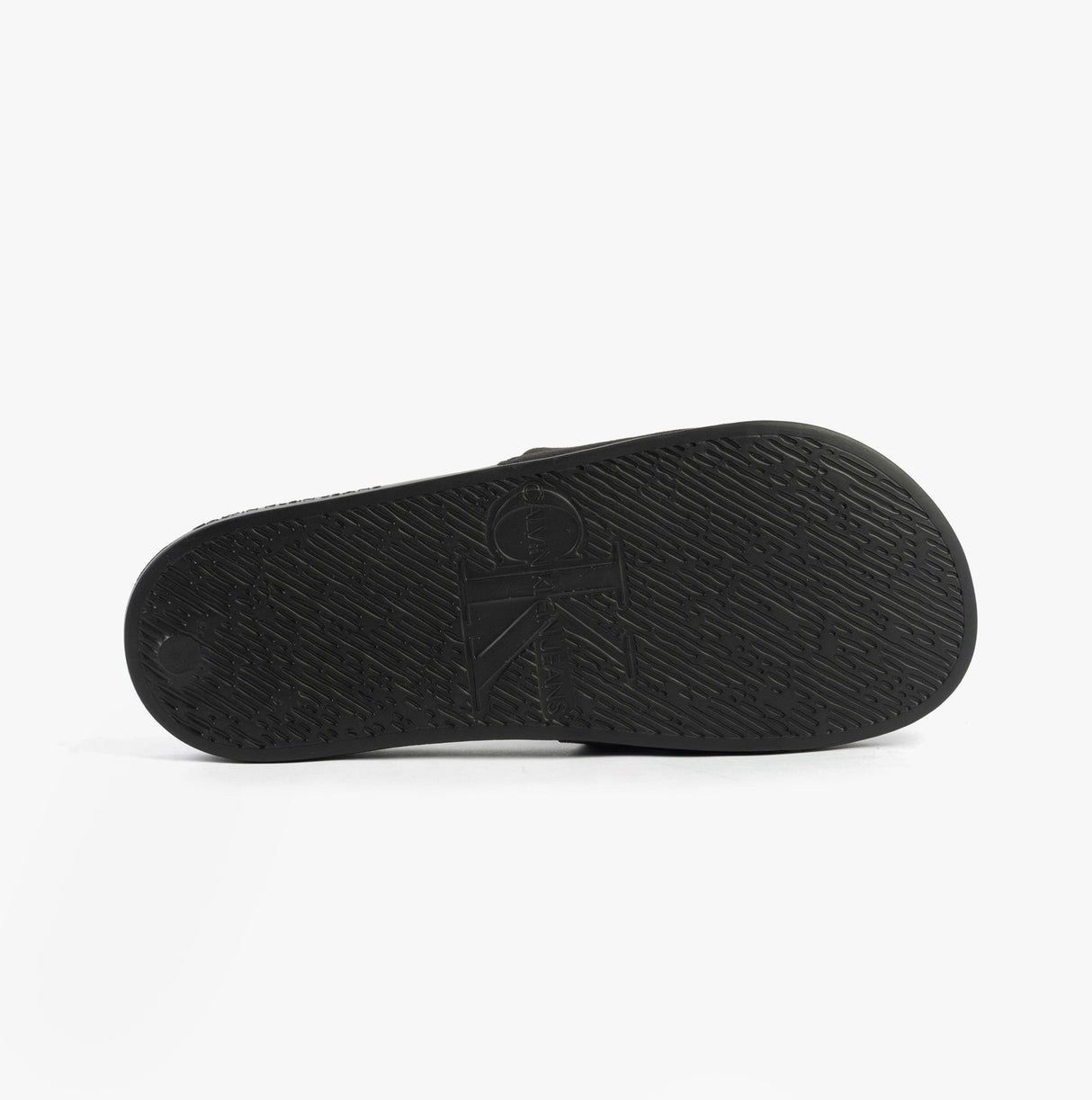 Calvin Klein MONOGRAM Womens Slides Triple Black