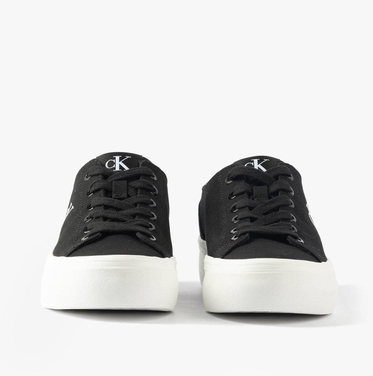 Calvin Klein VULC FLATFORM LOW Womens Trainers Black/Bright White