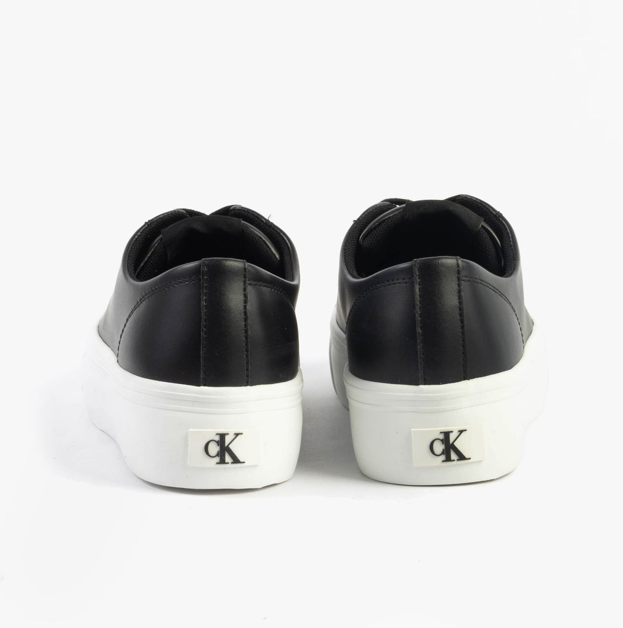 Calvin Klein VULC FLATFORM LOW Womens Trainers Black/Bright White