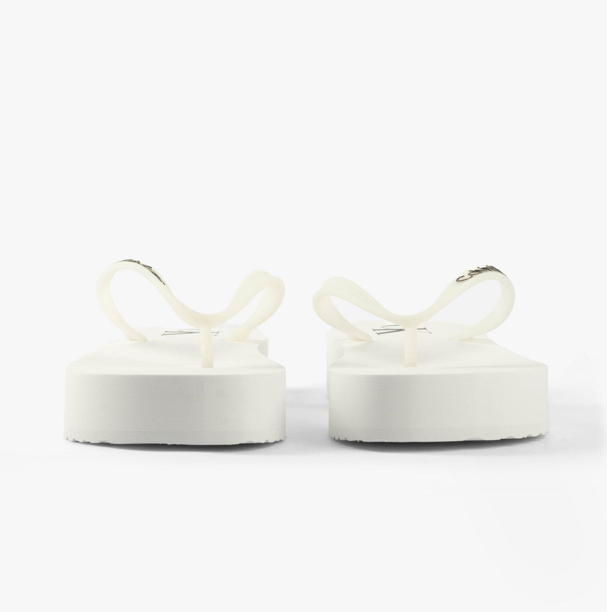 Calvin Klein BEACH SANDAL FLATFORM Womens Sandals Bright White/Black