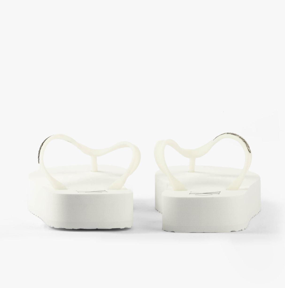 Calvin Klein BEACH SANDAL FLATFORM Womens Sandals Bright White/Black