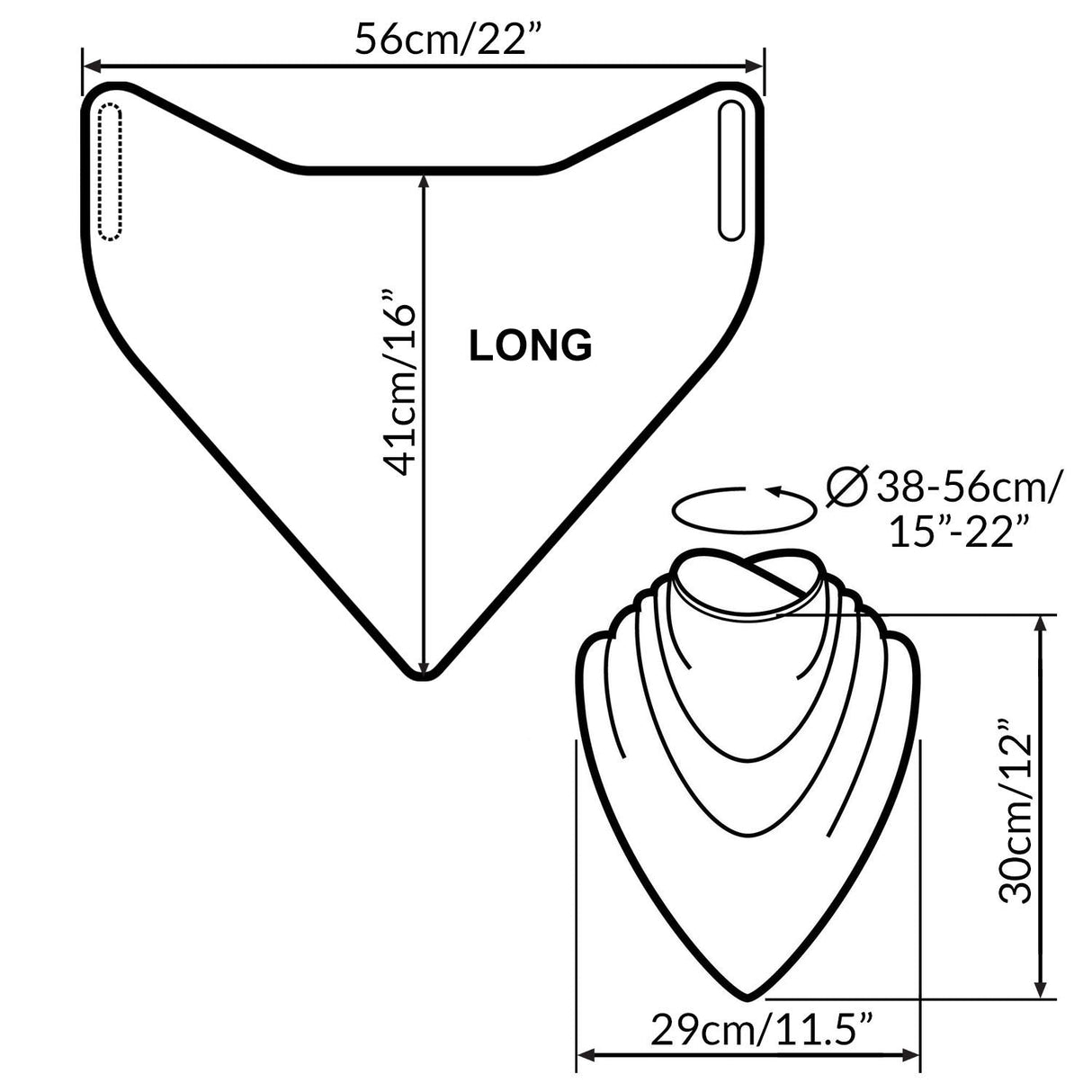 Premium Neckerchief Style Adult Dribble Bib - Waterproof & Discreet - Large - Aubergine