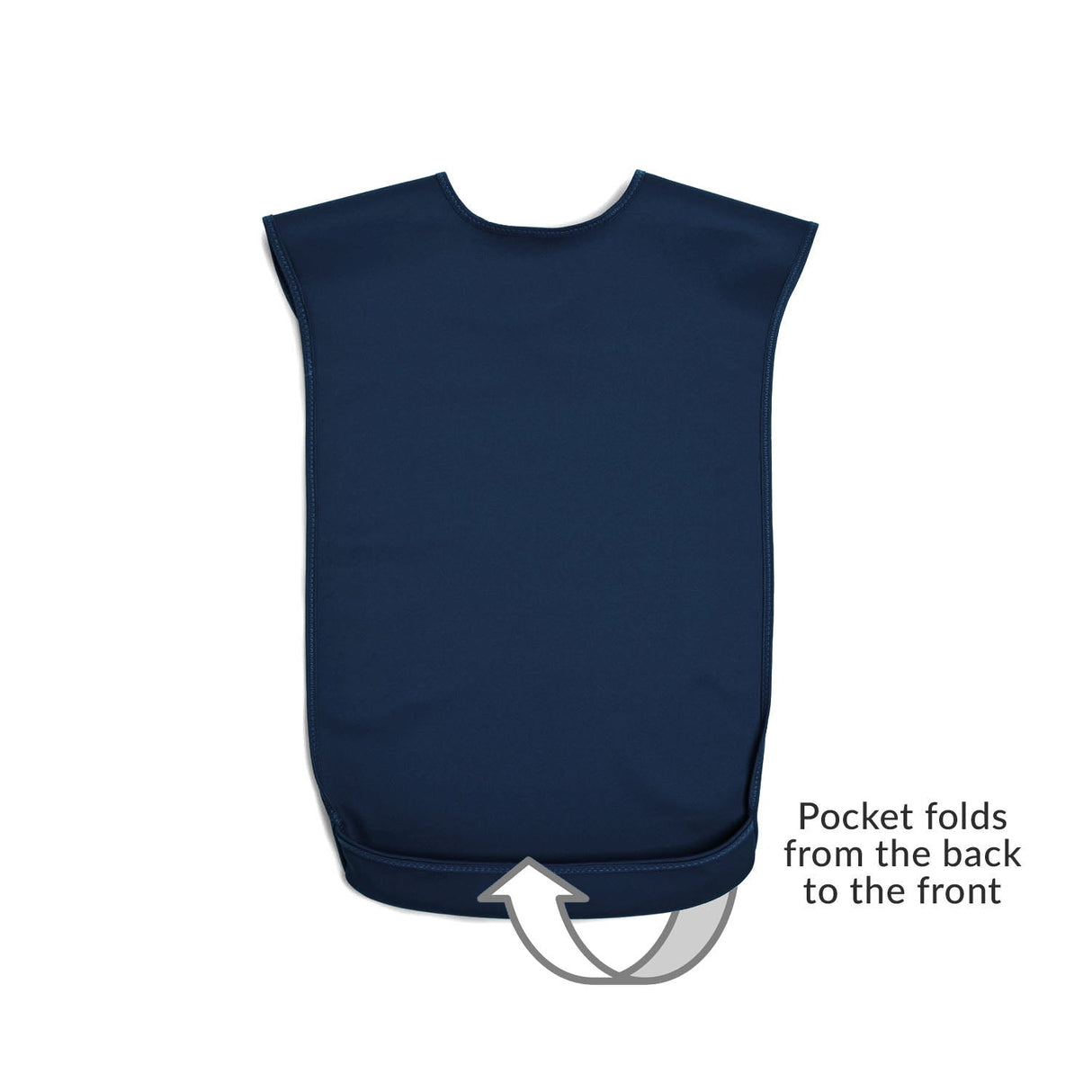 Tabard style adult bib - Small Navy