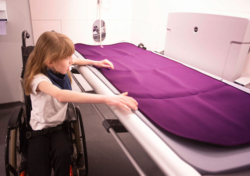 Adult Changing Mat and Waterproof Bag Set - Aubergine/Black