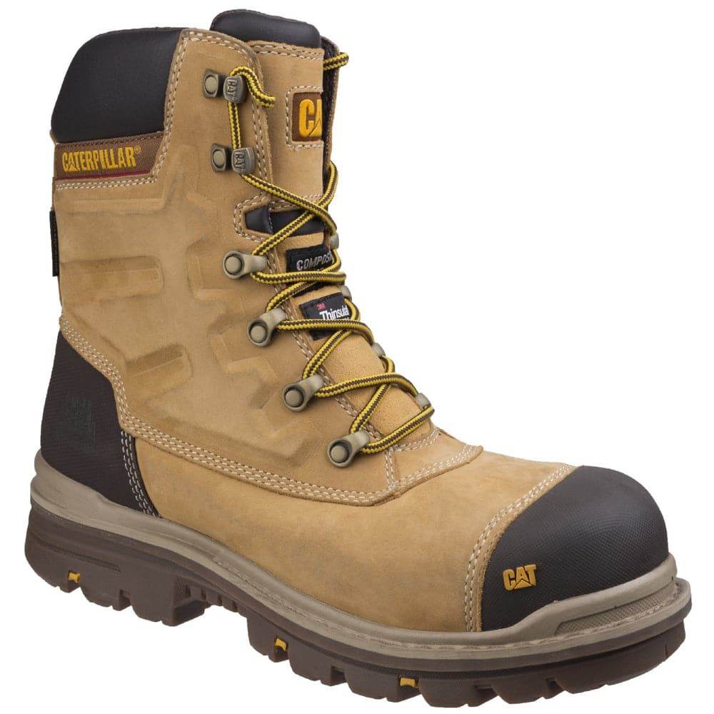 Caterpillar CAT Premier High Leg Combat Safety Work Boot - Side Zip