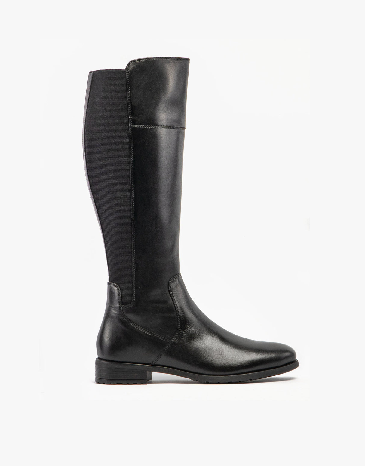 Cipriata SILVIA Womens Leather Zip High Leg Boots Black