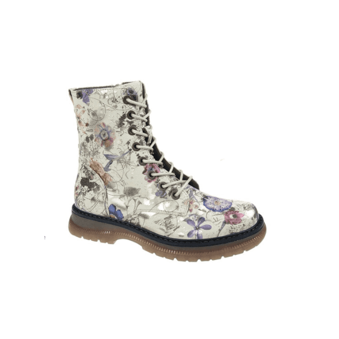 Cipriata L310LFM Womens Ankle Boots Light Grey/Floral