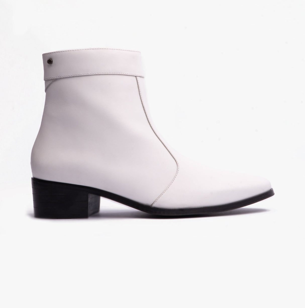 Club Cubano CAESAR Mens Cuban Heel Boots White
