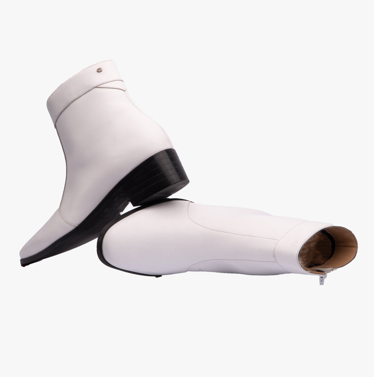 Club Cubano CAESAR Mens Cuban Heel Boots White