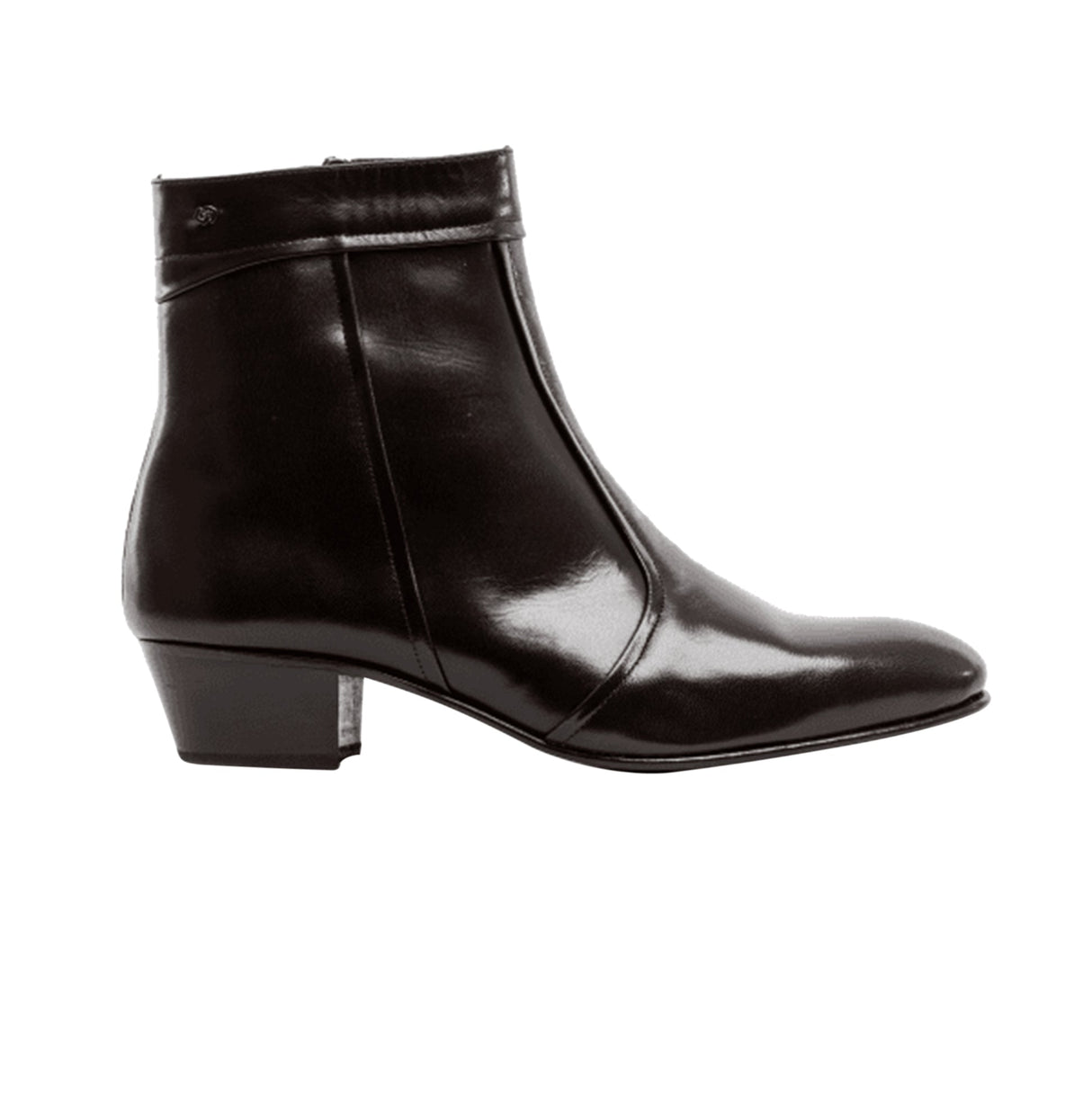 Club Cubano EMMANUEL Mens Smooth Leather Cuban Heel Boots Brown