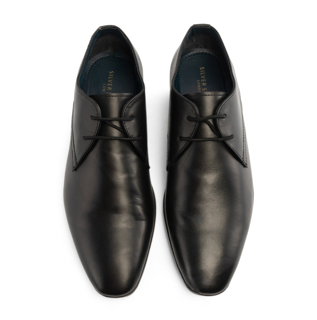 Silver Street London CRAVEN Mens Derby Shoes Black