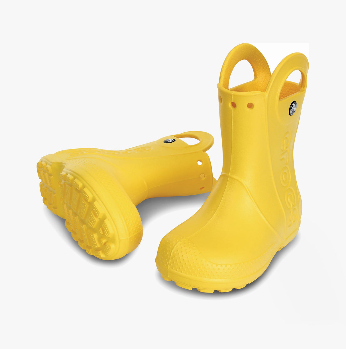 Crocs 12803-730 HANDLE IT RAIN BOOT Kids Wellies Yellow