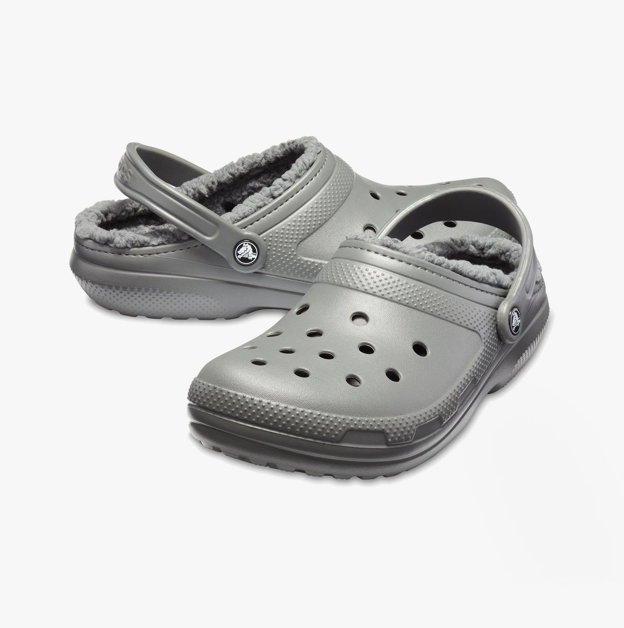 Crocs 203591-0EX CLASSIC LINED Unisex Clogs Slate Grey/Smoke