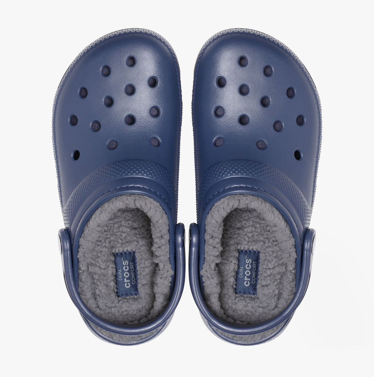 Crocs 203591-459 CLASSIC LINED Unisex Clogs Navy/Charcoal
