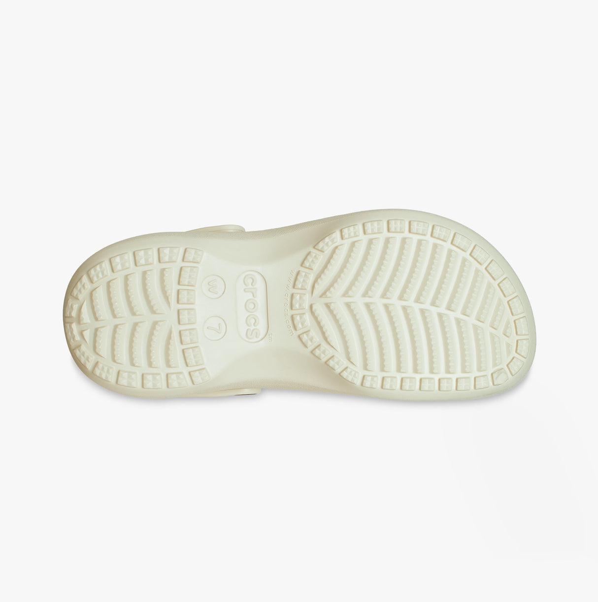 Crocs 206750-2Y2 CLASSIC PLATFORM CLOG Womens Clogs Bone