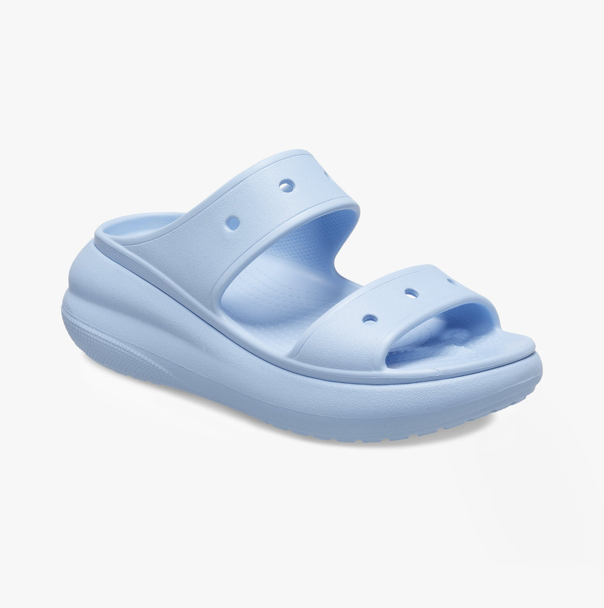 Crocs 207670-4NS CRUSH SANDAL Womens Platform Sliders Blue Calcite